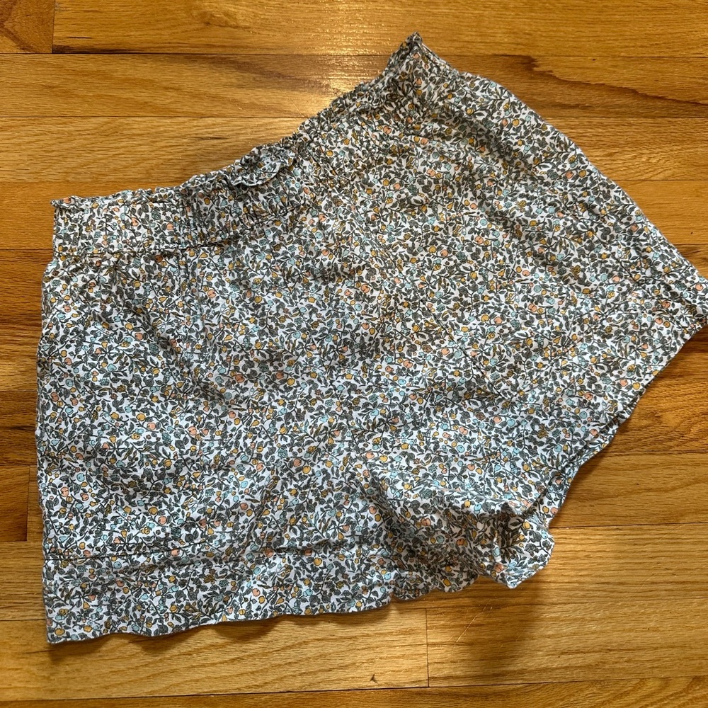 Abercrombie & Fitch Floral Linen Blend Two Piece Cropped Tank and Shorts Set M - Picture 9 of 11